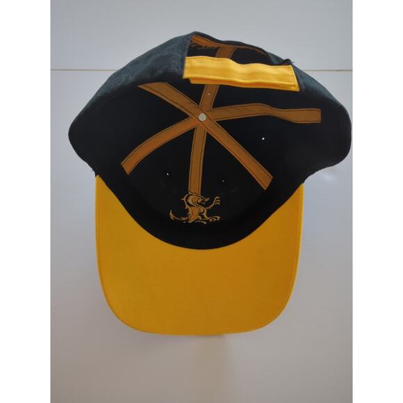 Harry Potter Hufflepuff Adult Cap Hook and Loop Embroidered Mascot One Size - Picture 4 of 8